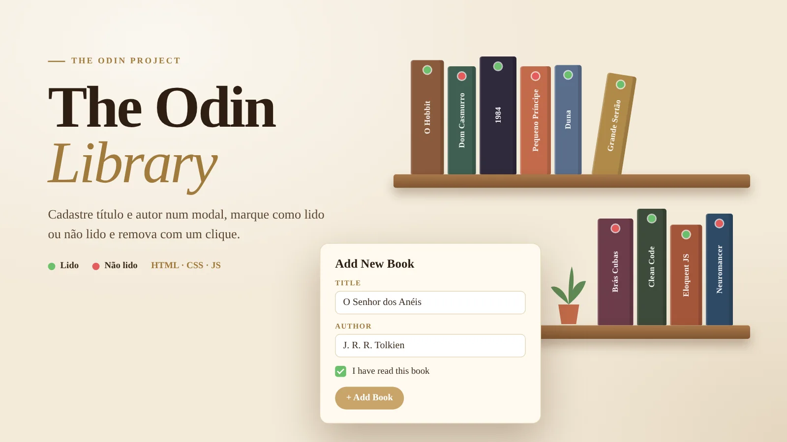 Banner do projeto The Odin Library