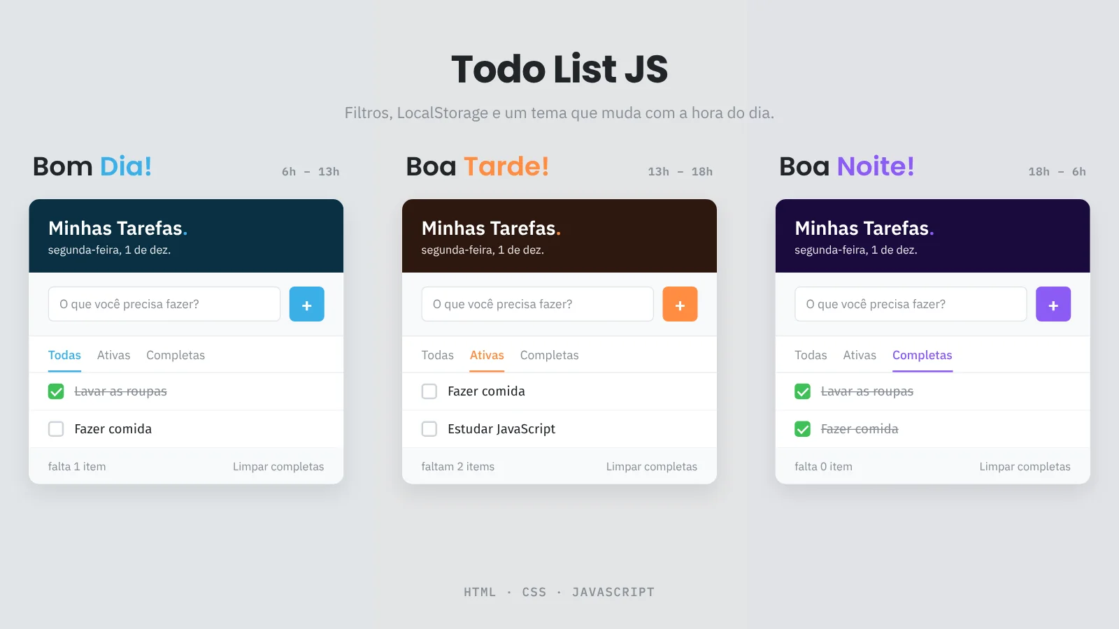 Banner do projeto Todo List JS